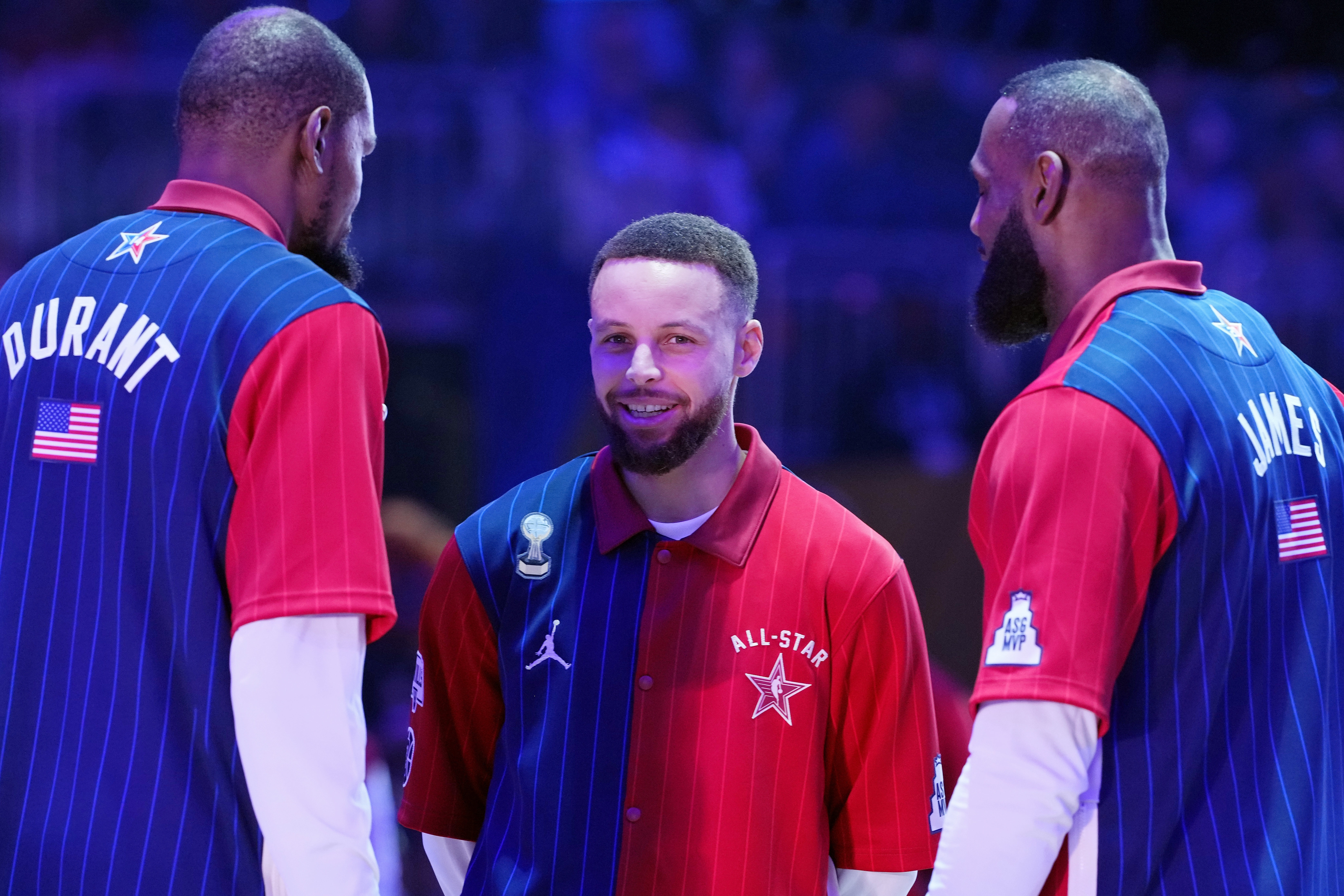 美国队!NBA全明星正赛选人:詹杜库眉+哈登+绿军双探花同队